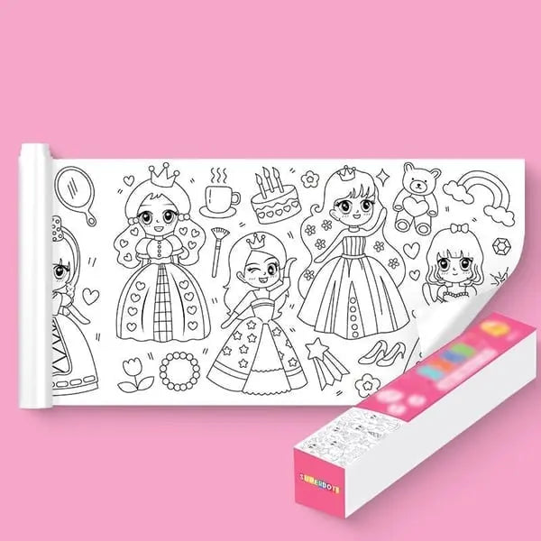 Sikunuo | Children's Creative Stencil Roller – Reusable Art Sticker Set for Kids