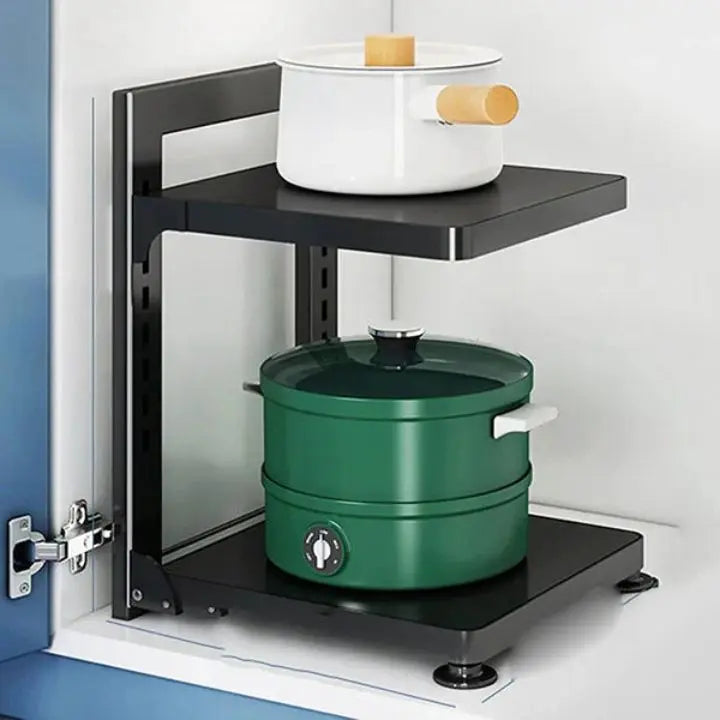 Sikunuo | Cookware Organizer – Adjustable Holder for Pots & Pans