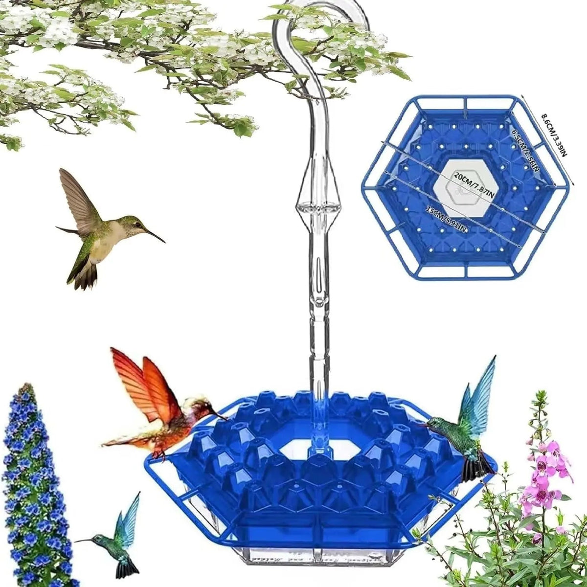 Sikunuo | Kolibri Feeder to Hang – For a Lively Garden Full of Color and Life
