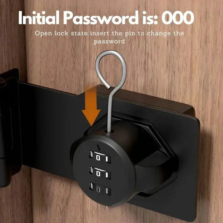 Sikunuo | Combination lock made of zinc alloy – Keyless door lock with 1000 codes