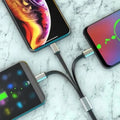 Sikunuo | Compact 3-in-1 Fast Charging Cable with Lightning, Micro, and Type-C Connector