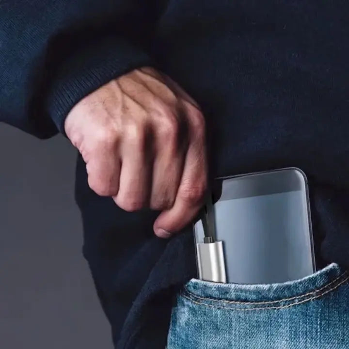 Sikunuo | Compact 3-in-1 Fast Charging Cable with Lightning, Micro, and Type-C Connector