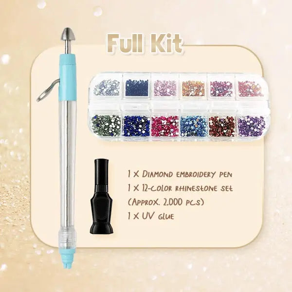 Sikunuo | Complete set for DIY diamond painting with pen