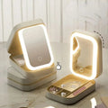 Sikunuo | Cosmetic case with LED mirror – Makeup & Organize anywhere