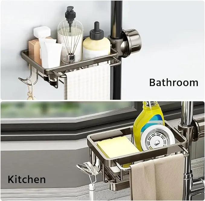 Sikunuo | Kitchen organizer for faucet – space-saving & rust-free
