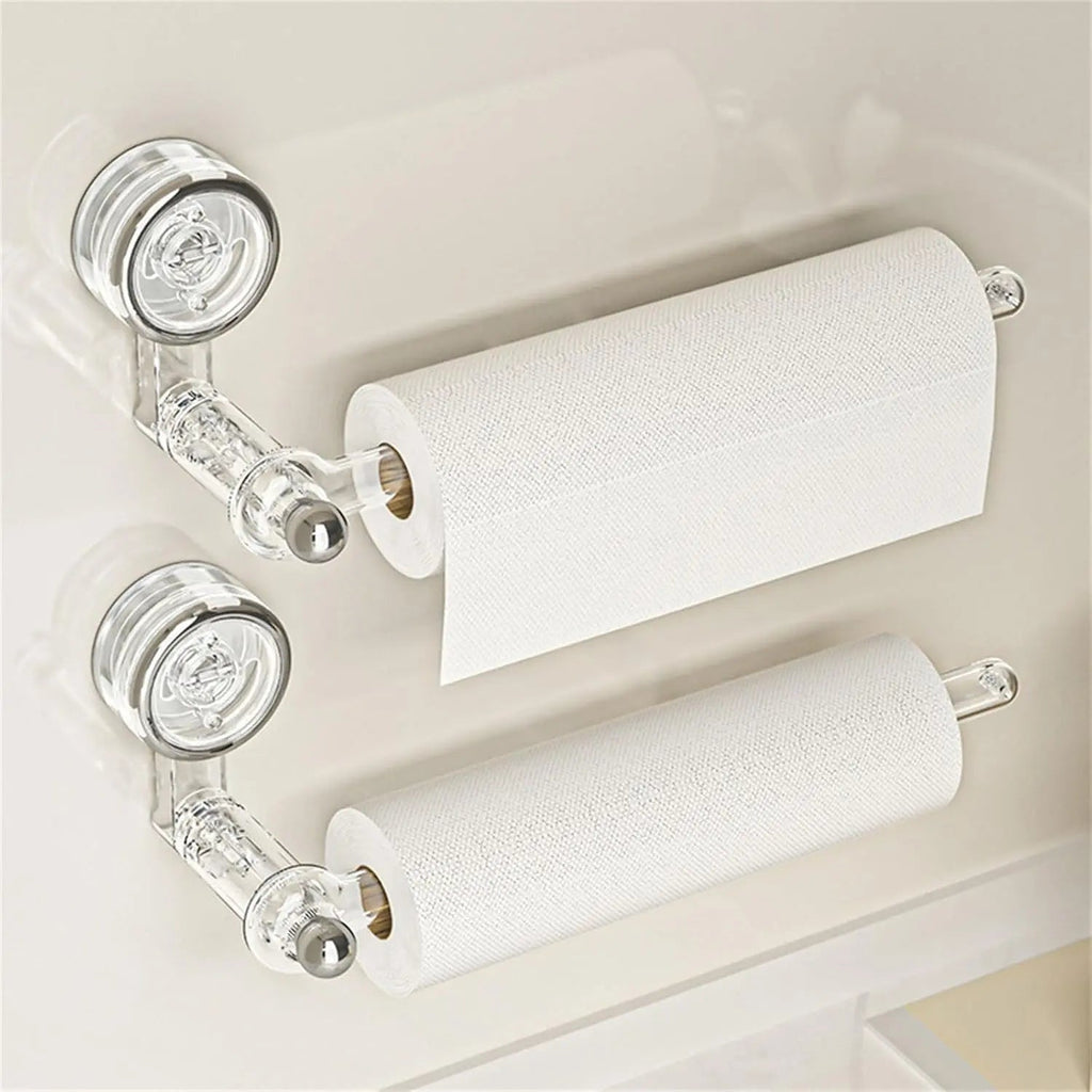 Sikunuo | Kitchen roll holder with vacuum suction cup – Drill-free & reusable