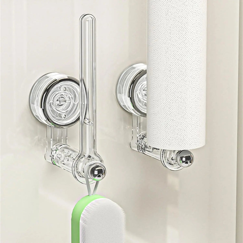Sikunuo | Kitchen roll holder with vacuum suction cup – Drill-free & reusable