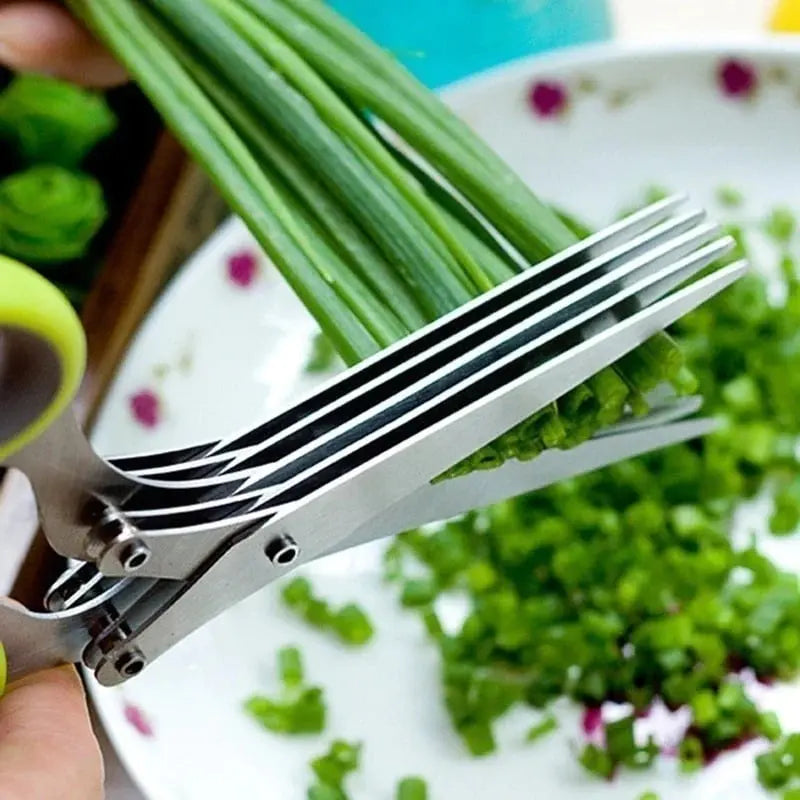 Sikunuo | Kitchen scissors with 5 blades – Saves time & replaces tedious chopping