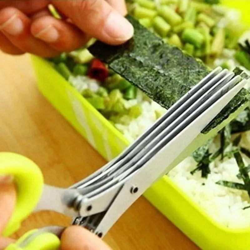 Sikunuo | Kitchen scissors with 5 blades – Saves time & replaces tedious chopping