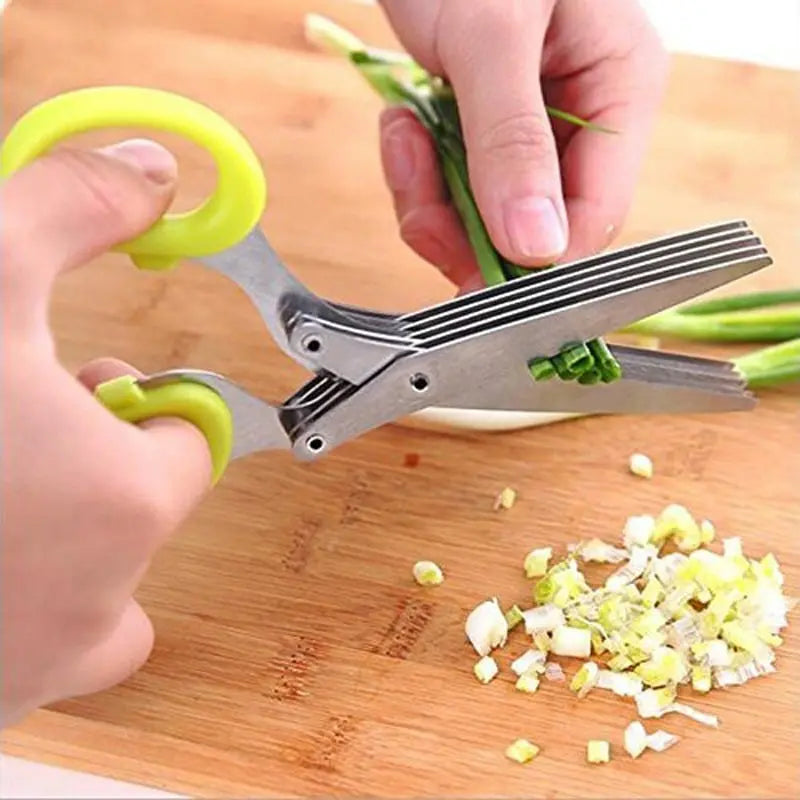 Sikunuo | Kitchen scissors with 5 blades – Saves time & replaces tedious chopping