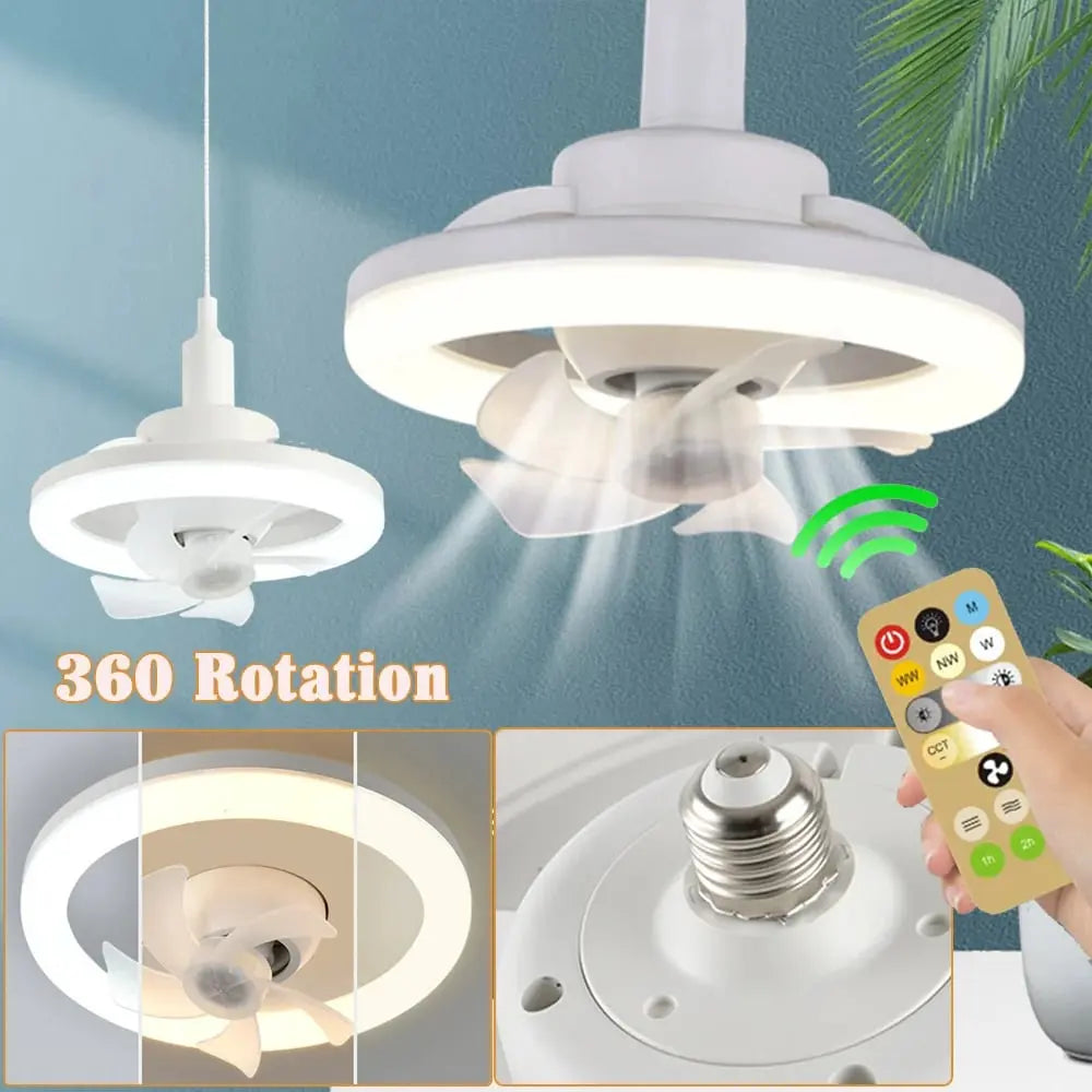 Sikunuo | LED ceiling fan with remote control – Quiet & Stylish Cooling