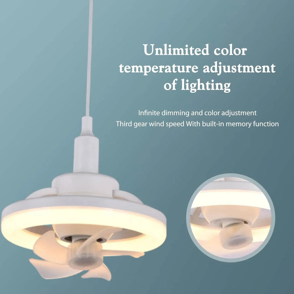 Sikunuo | LED ceiling fan with remote control – Quiet & Stylish Cooling