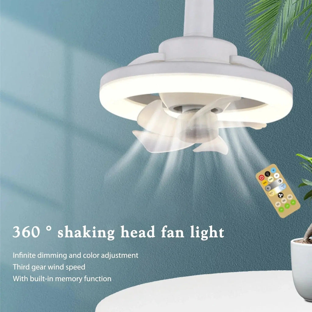 Sikunuo | LED ceiling fan with remote control – Quiet & Stylish Cooling
