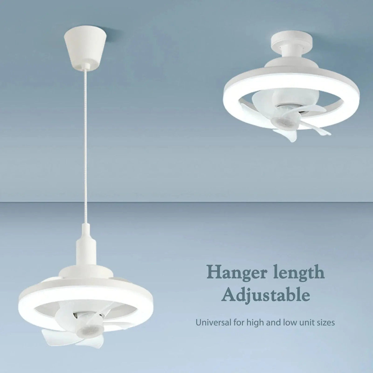 Sikunuo | LED ceiling fan with remote control – Quiet & Stylish Cooling
