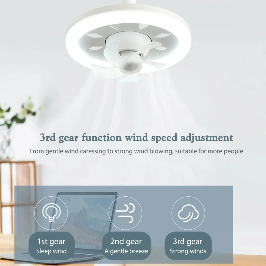 Sikunuo | LED ceiling fan with remote control – Quiet & Stylish Cooling