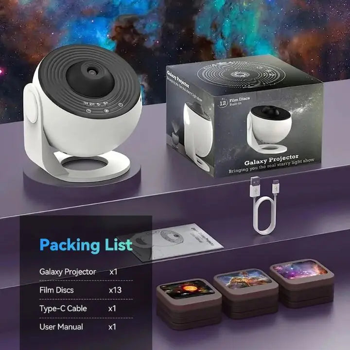 Sikunuo | LED Galaxy Projector – Your room as a magical star paradise