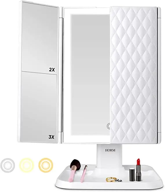 Sikunuo | LED-Makeup mirror with adjustable lighting and magnification