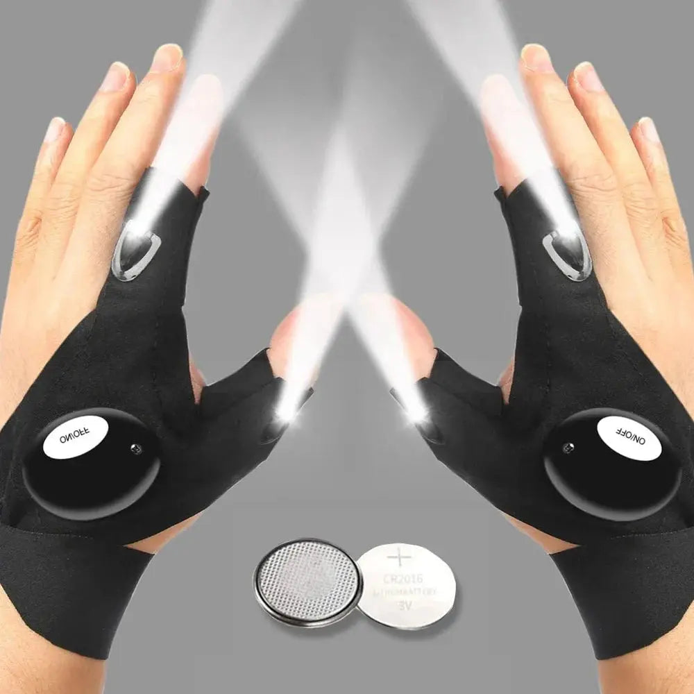Sikunuo | LED Flashlight Gloves – Hands-Free Light for Any Task