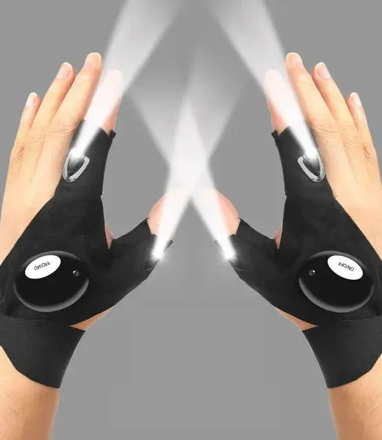 Sikunuo | LED Flashlight Gloves – Hands-Free Light for Any Task