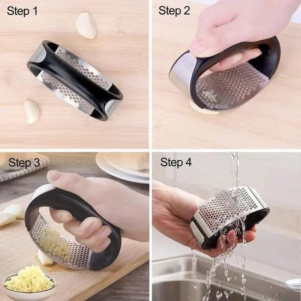 Sikunuo | Durable garlic press made of stainless steel for effortless crushing