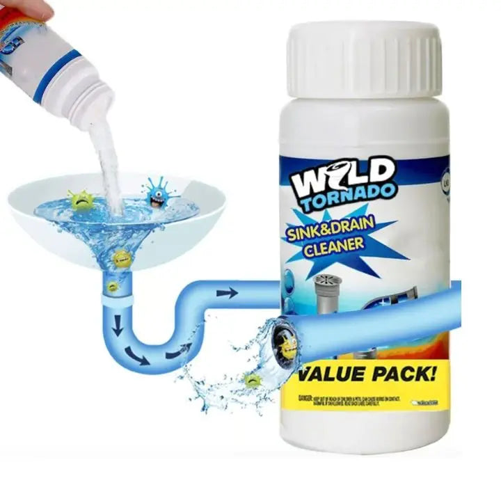 Sikunuo | Powerful Drain Cleaner – Removes Grease, Hair & Clogs