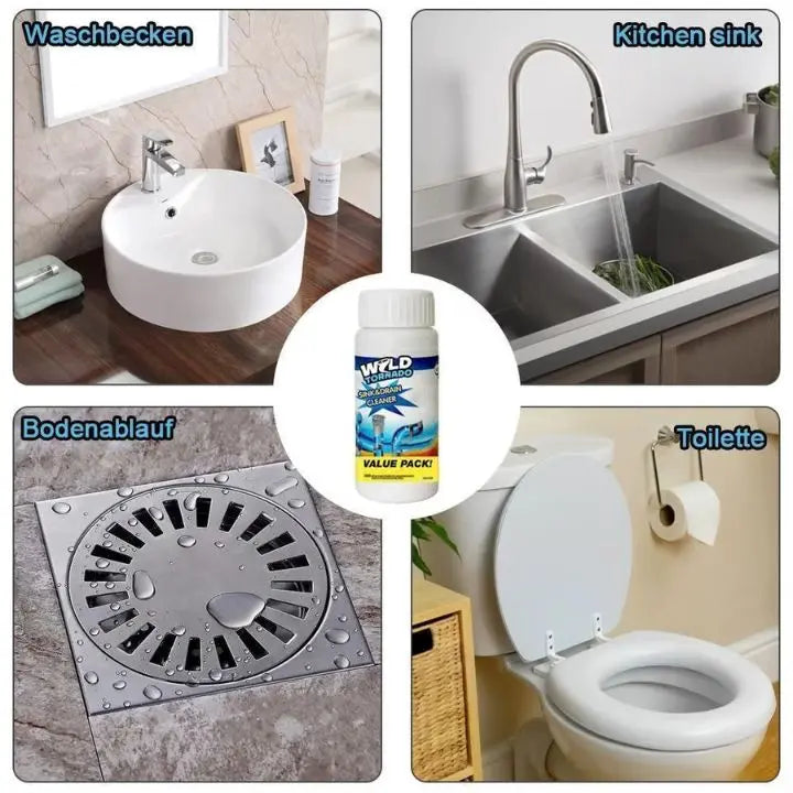 Sikunuo | Powerful Drain Cleaner – Removes Grease, Hair & Clogs