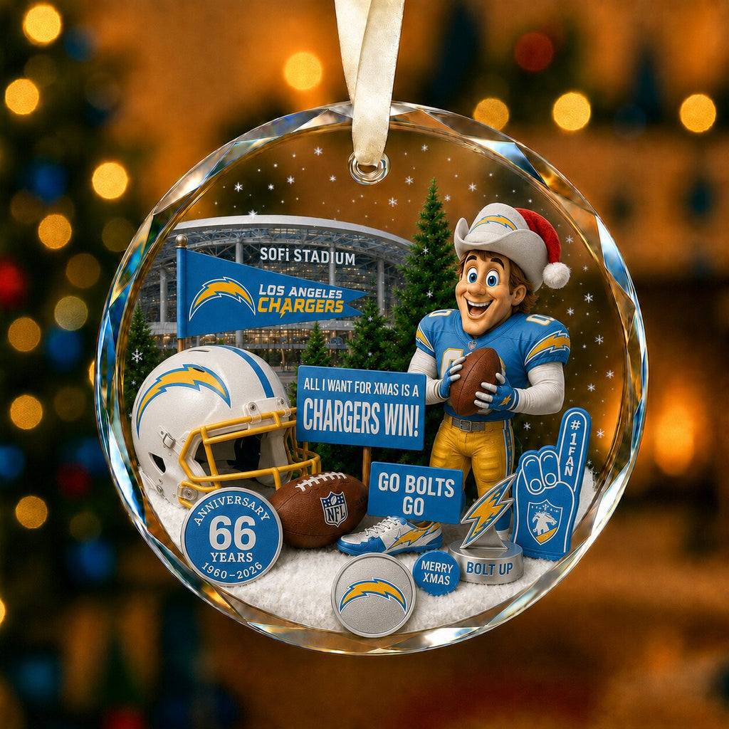 Football Team Acrylic Christmas Ornament