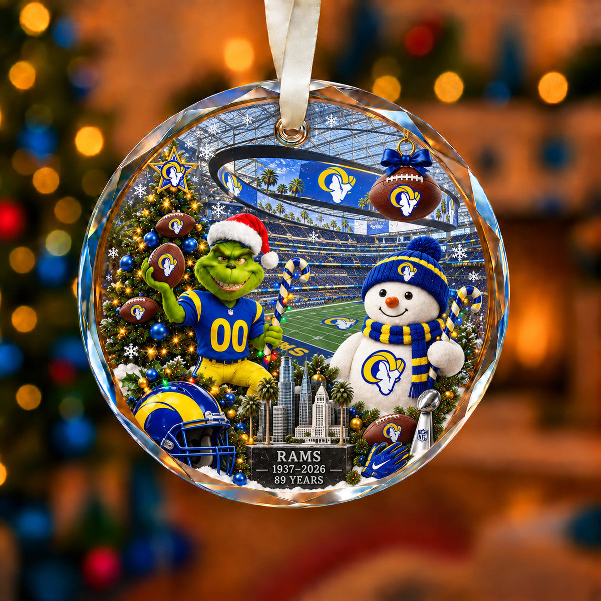 Football Teams Christmas Ornament – Acrylic Keepsake