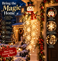 ✨Crystal Cascade Christmas Hanging Light – Snowflake & Crystal Porch Décor ❄️✨