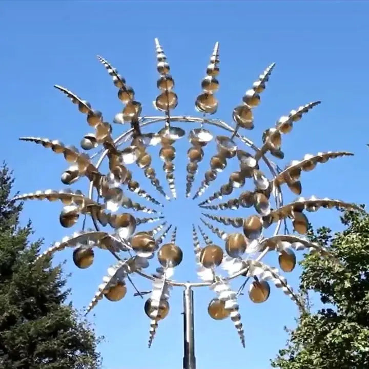 Sikunuo | Magical Metal Wind Sculpture – Fascinating Garden Decoration