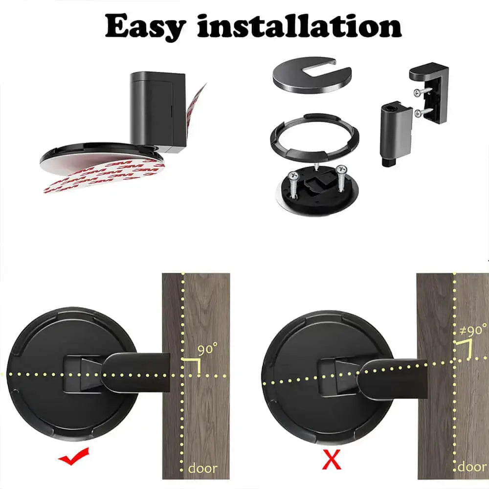 Sikunuo | Mechanical Floor Door Stopper – Push System for Secure Door Hold