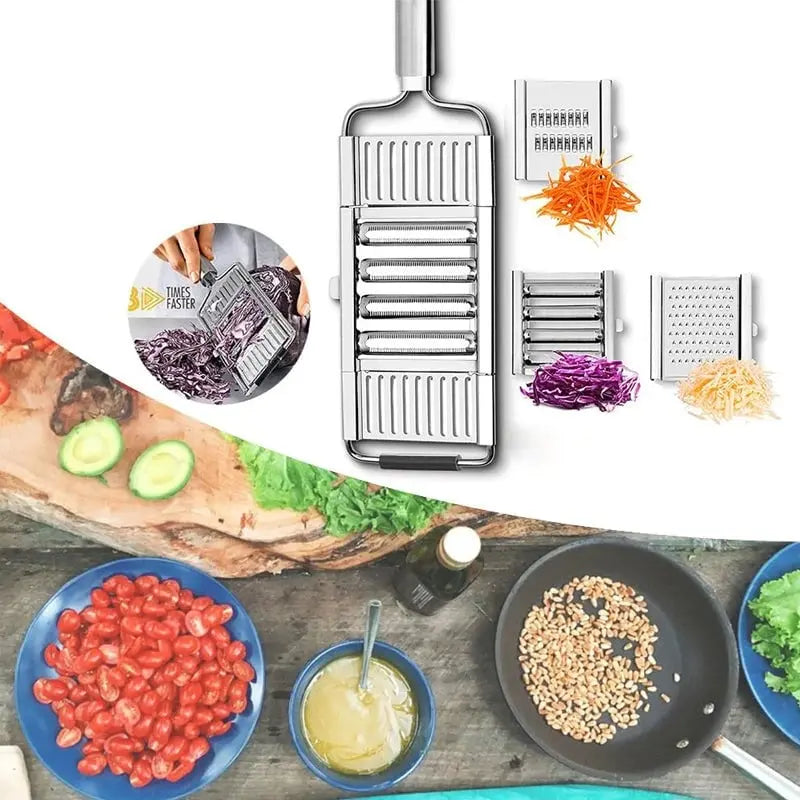 Sikunuo | Multi-purpose vegetable slicer with interchangeable blades – Cut quickly & evenly