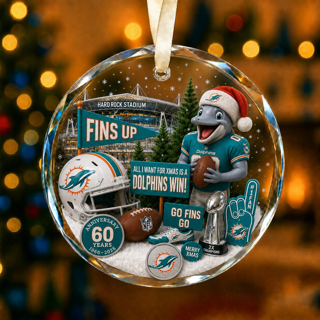 Football Team Acrylic Christmas Ornament