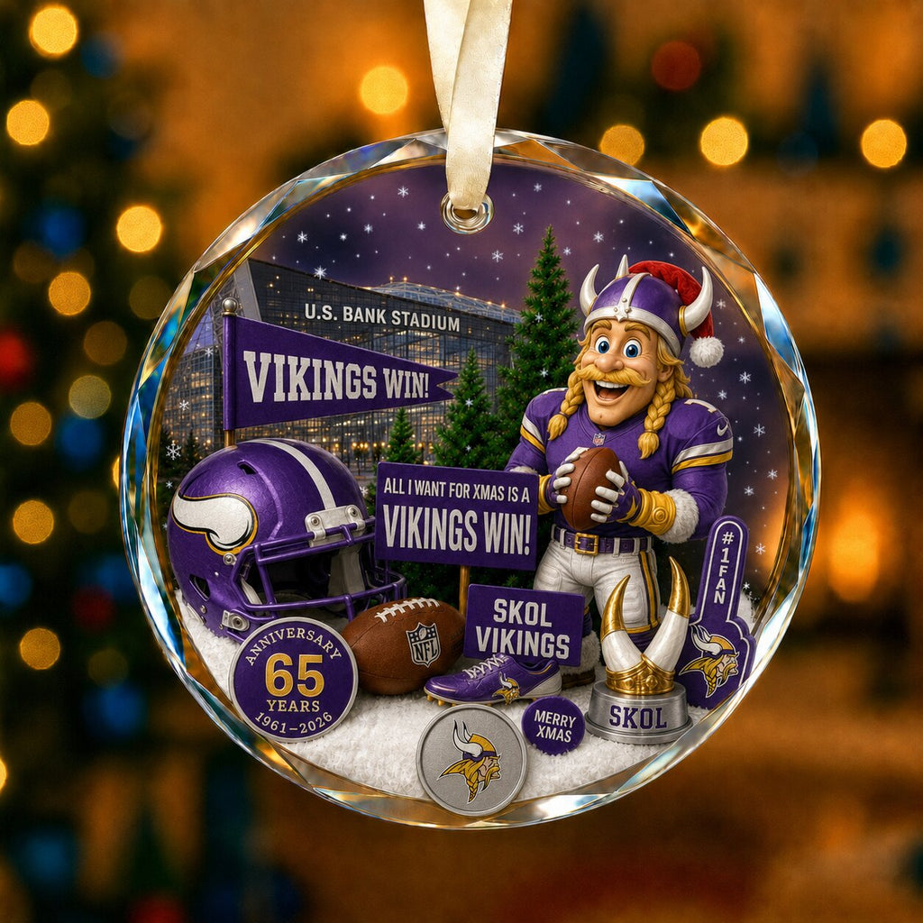 Football Team Acrylic Christmas Ornament