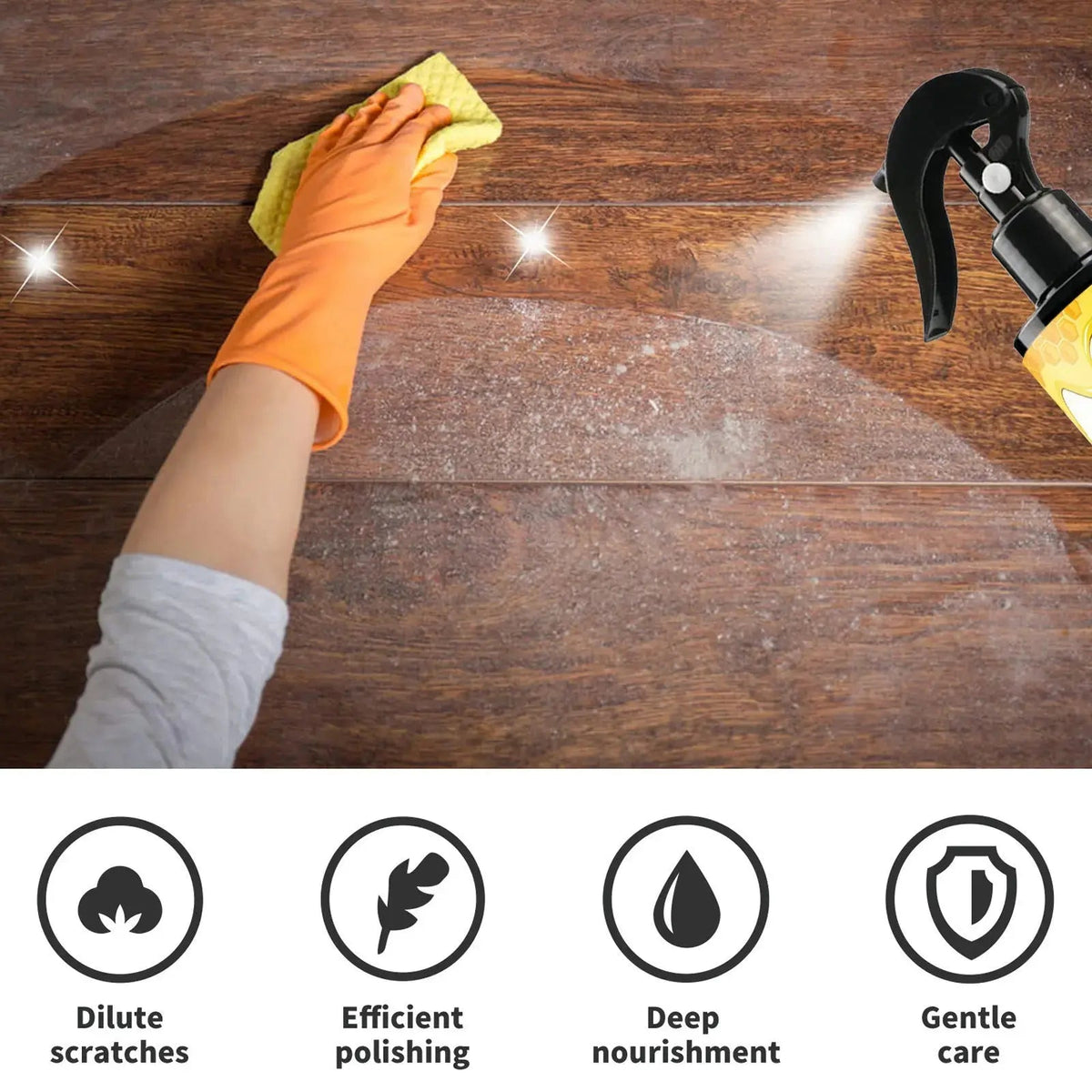 Sikunuo | Furniture care spray for wood – Instant restoration & pRedection
