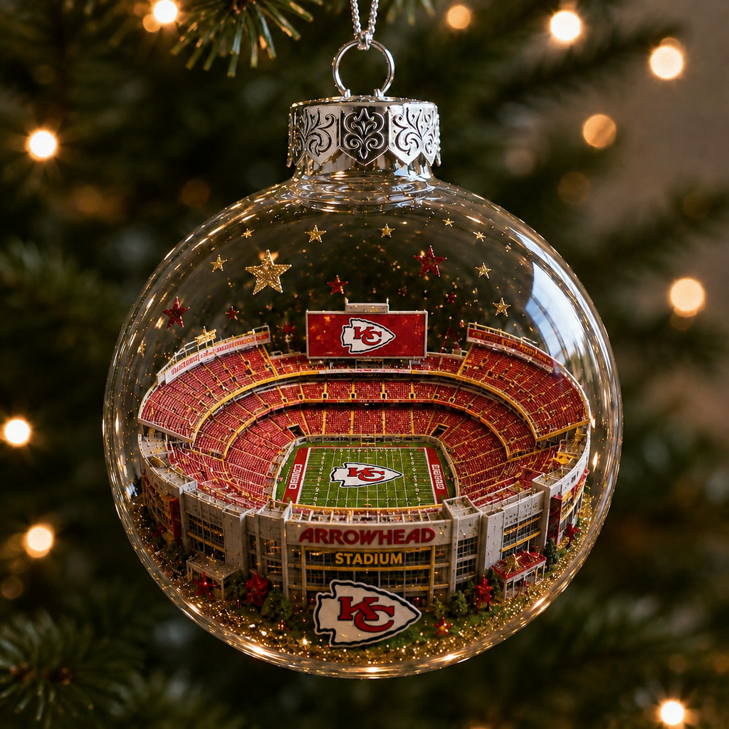 RED KINGDOM Football Christmas Ornament Collection