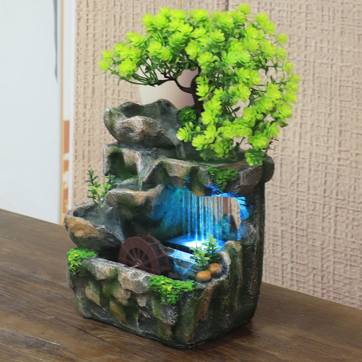 Sikunuo | Natural Mini Tree Waterfall Desk Fountain