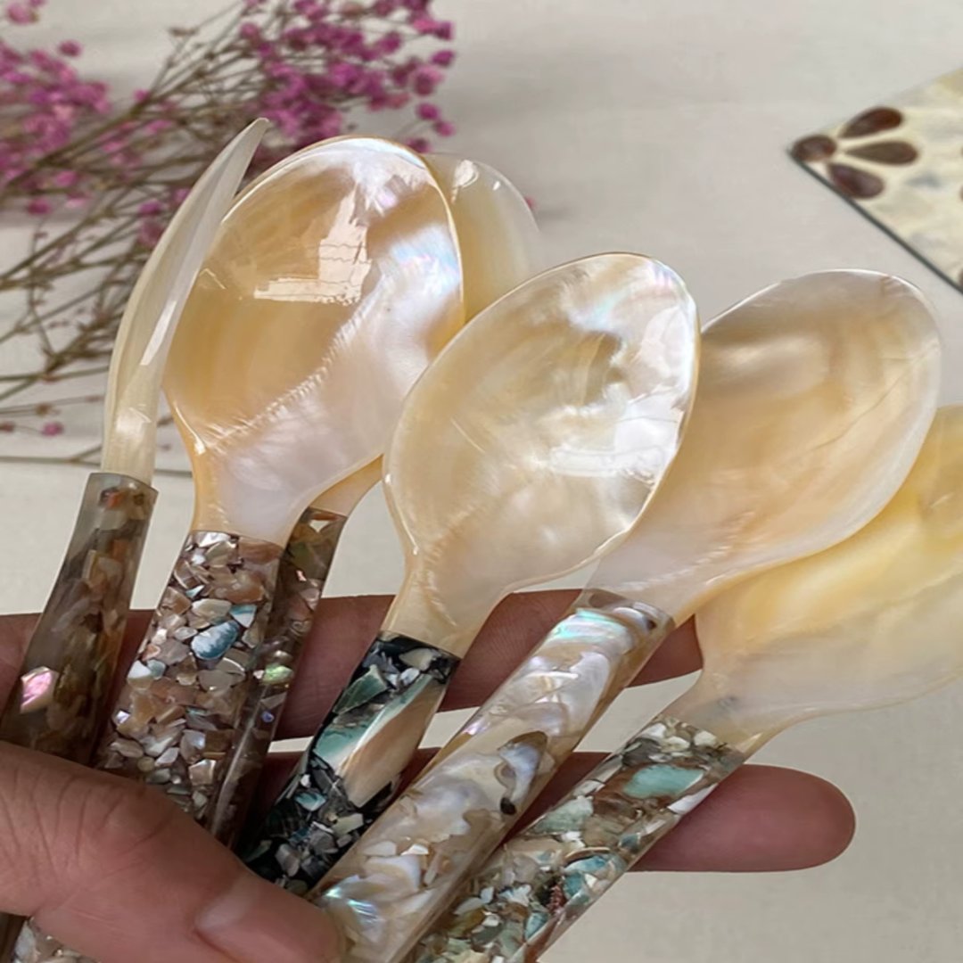 Sikunuo | Natural Pearl Shell Moonlight Snail Spoon