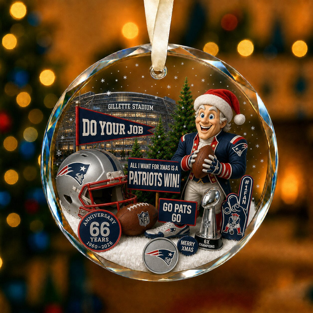 Football Team Acrylic Christmas Ornament