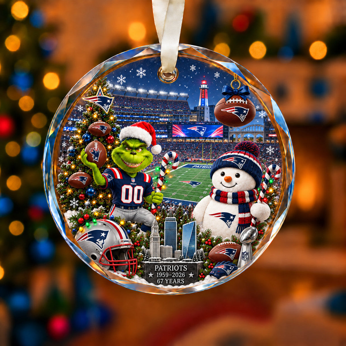 Football Teams Christmas Ornament – Acrylic Keepsake