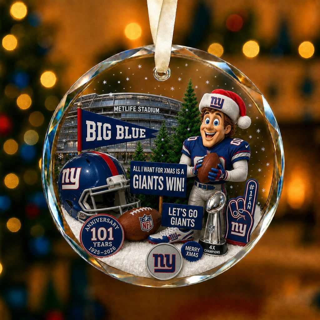 Football Team Acrylic Christmas Ornament