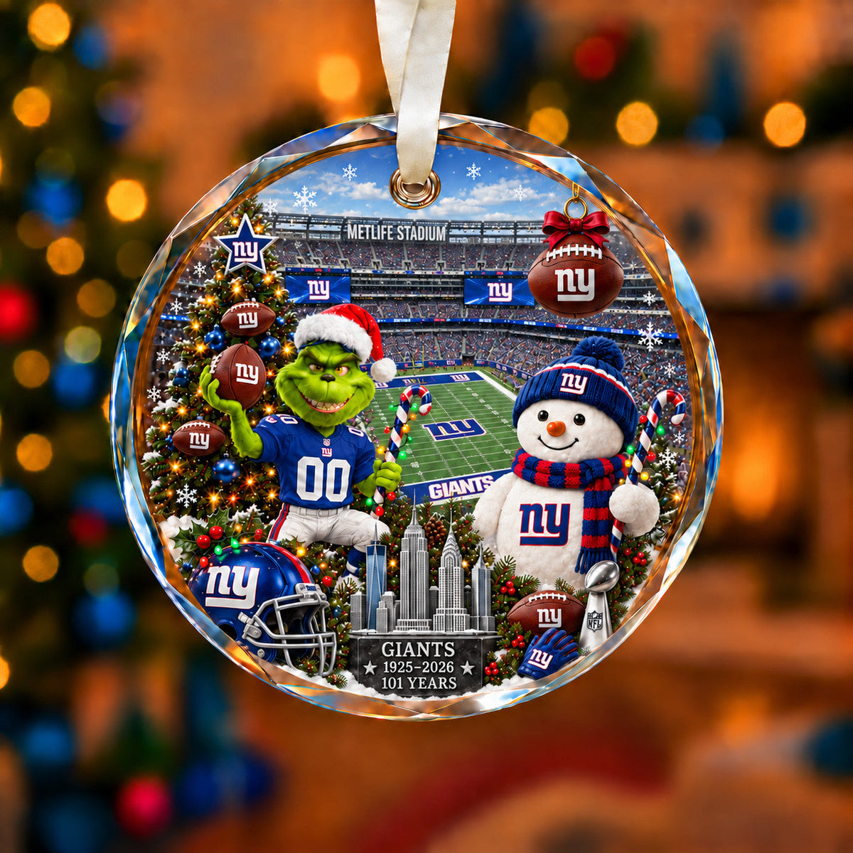 Football Teams Christmas Ornament – Acrylic Keepsake