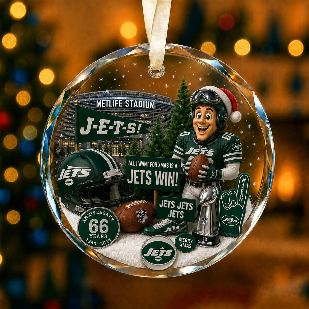 Football Team Acrylic Christmas Ornament