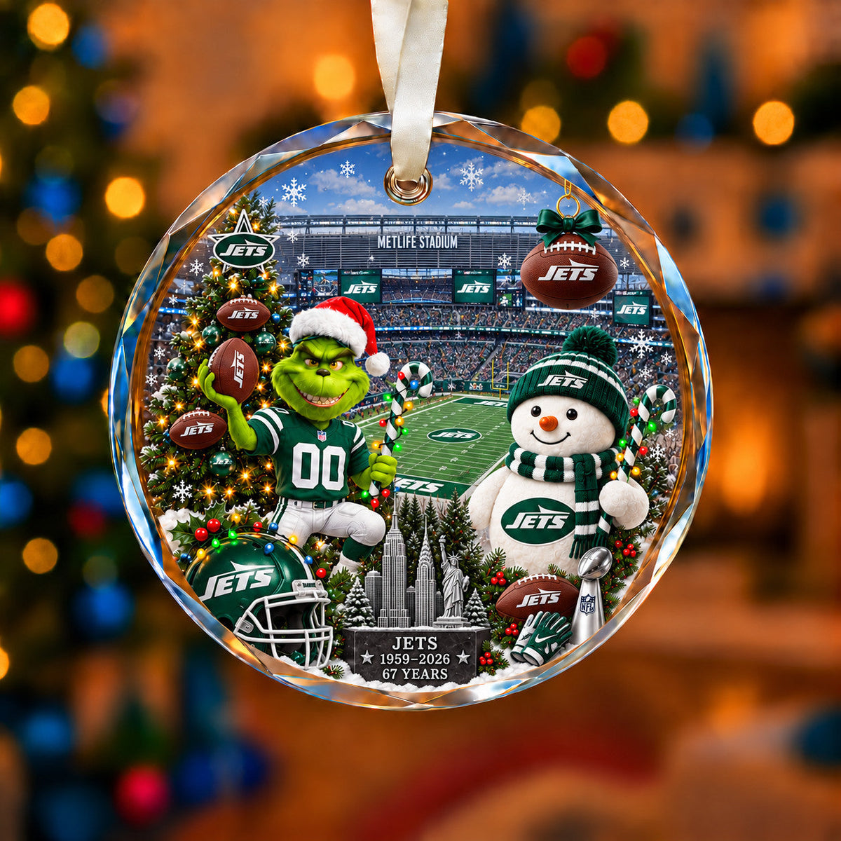 Football Teams Christmas Ornament – Acrylic Keepsake