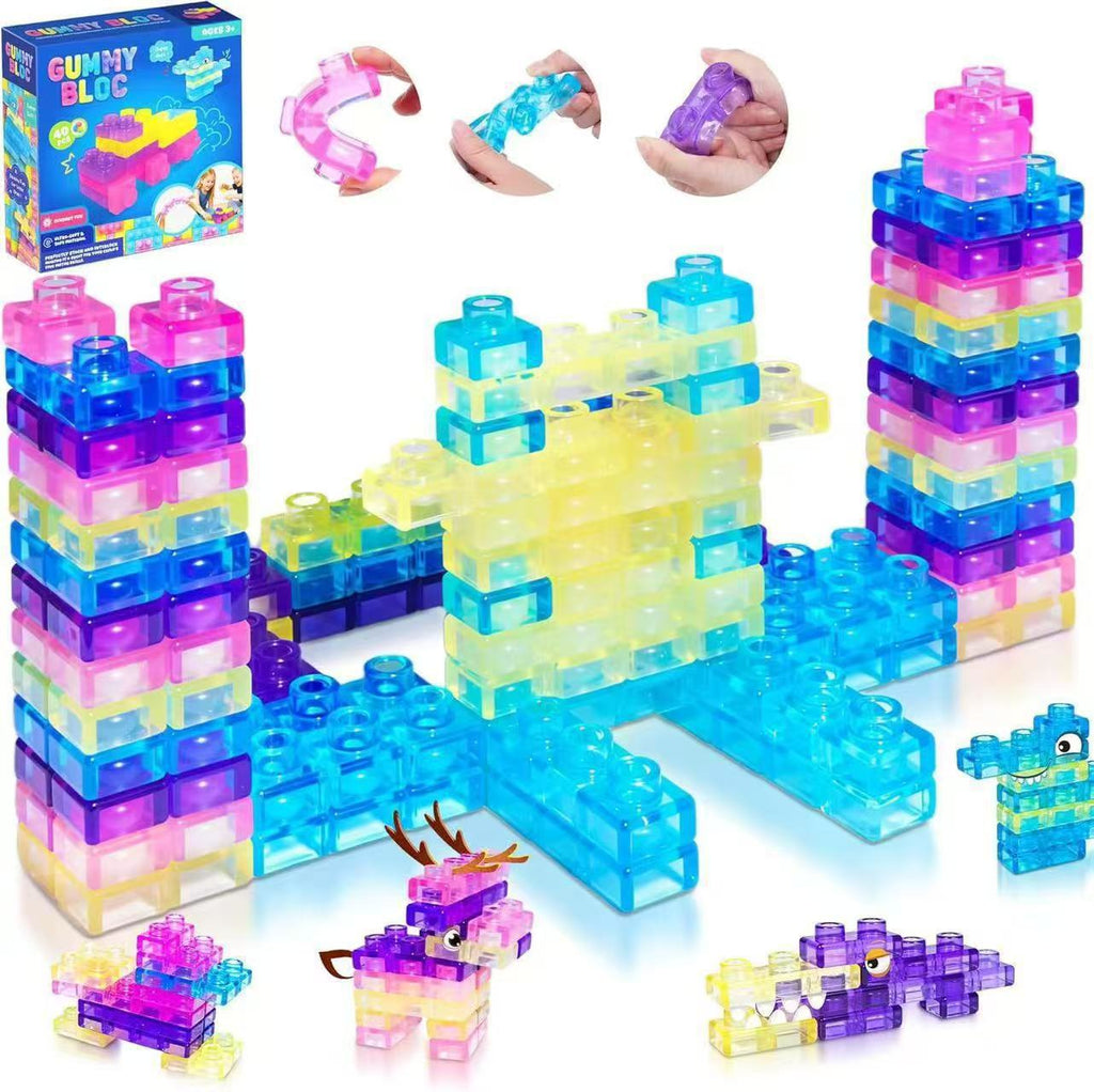 Magic Gummy Bloc Squishy Building Blocks Toy