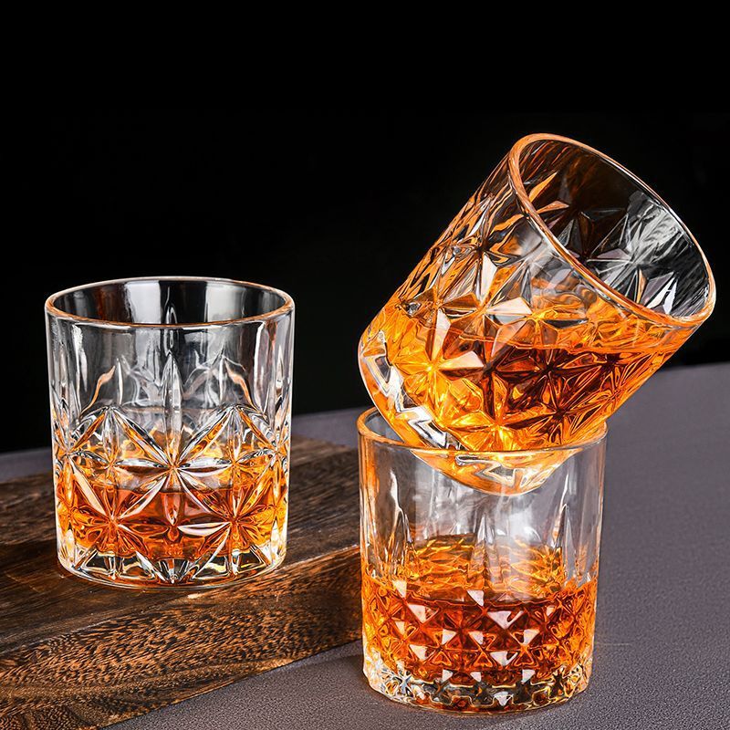 Crystal lowball whiskey glass tumbler Sikunuo