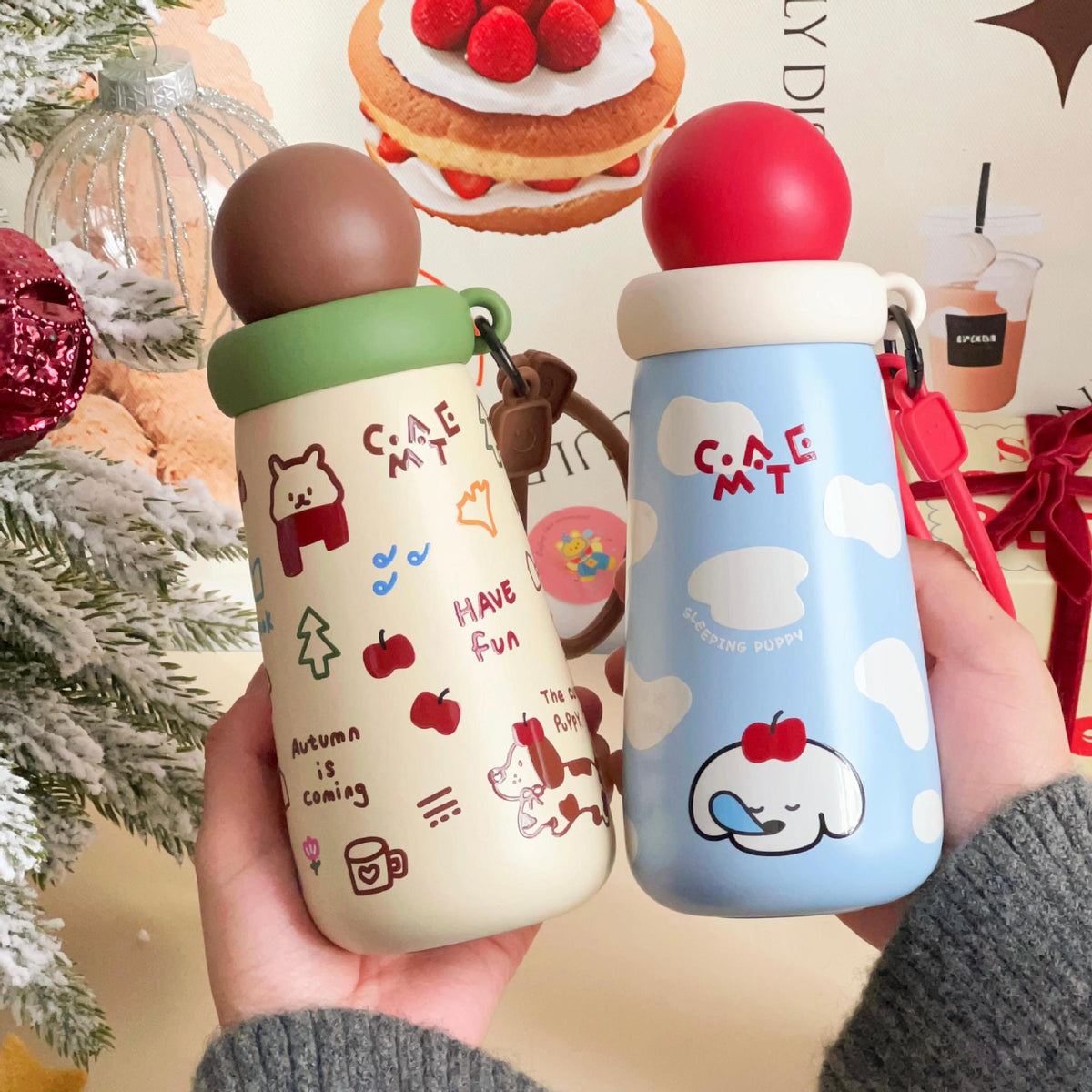 Women's Funny Water Bottle with Creative Lid  Sikunuo