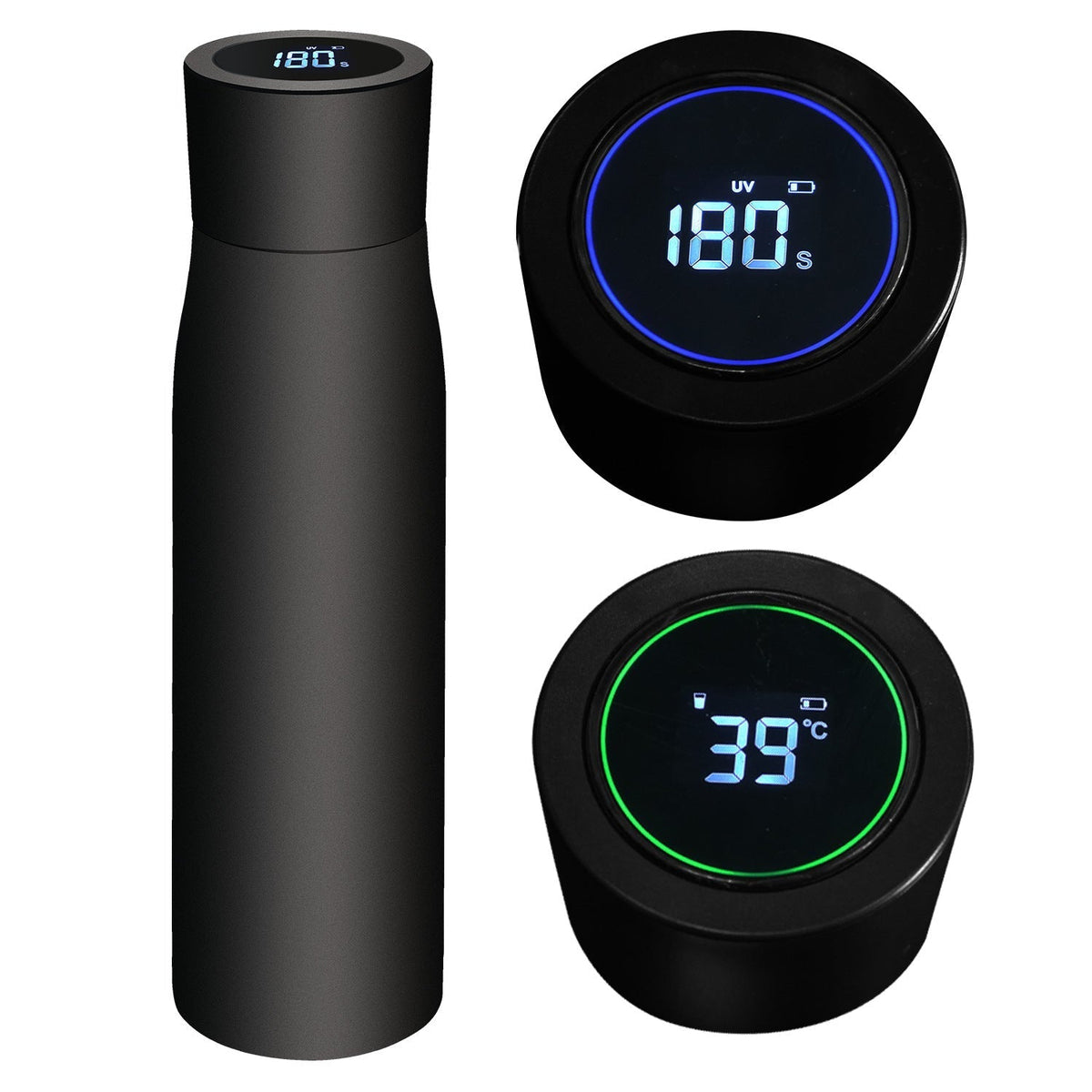 Sikunuo | Aquyn UV Light Water Bottle – Smart Water Bottle with UV Sterilization for Clean Drinking Water