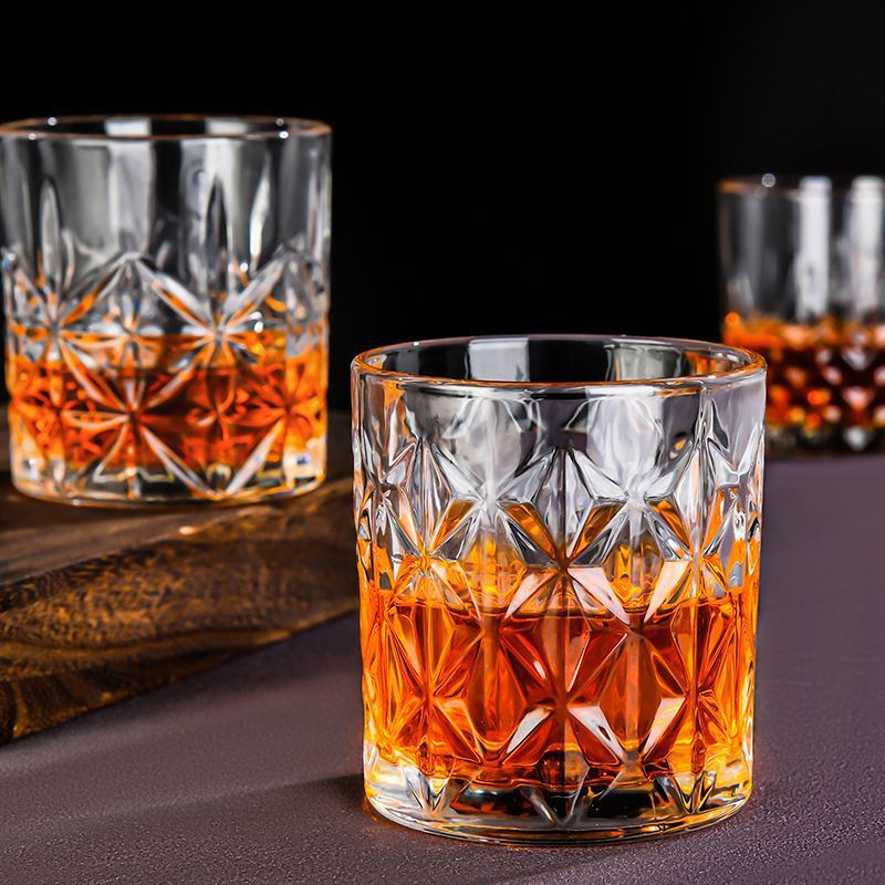Crystal lowball whiskey glass tumbler Sikunuo