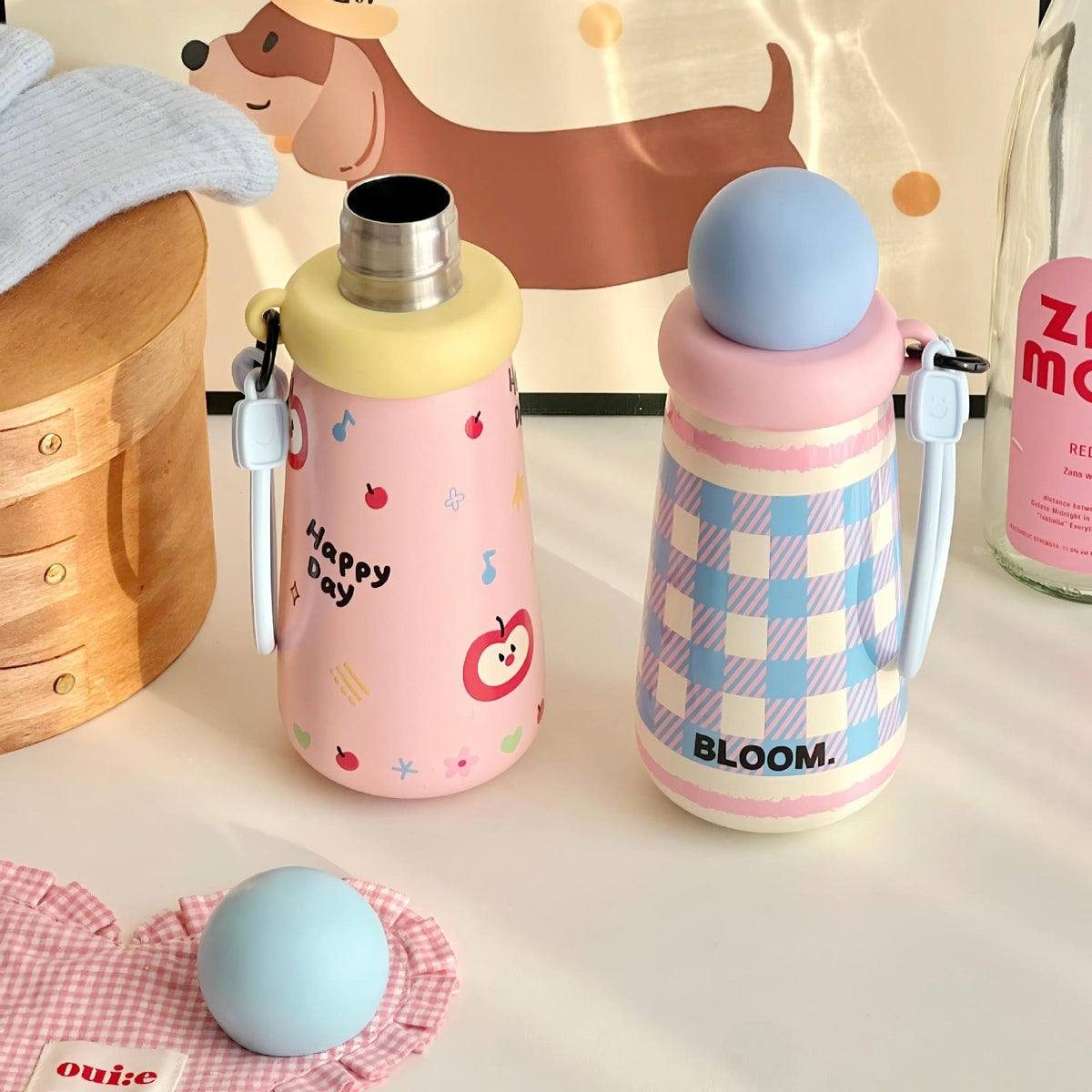 Women's Funny Water Bottle with Creative Lid  Sikunuo